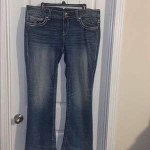 Vigoss Bootcut jeans with button & pocket detail